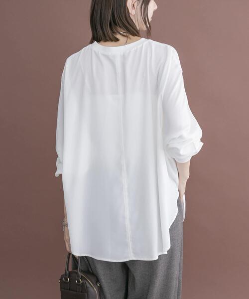 ITEMS URBANRESEARCH(アイテムズ アーバンリサーチ)の「ドルマンブラウス(シャツ/ブラウス・レディース・ブラック/ネイビー/ライトブルー/ホワイト・FREE)」の11枚目の写真