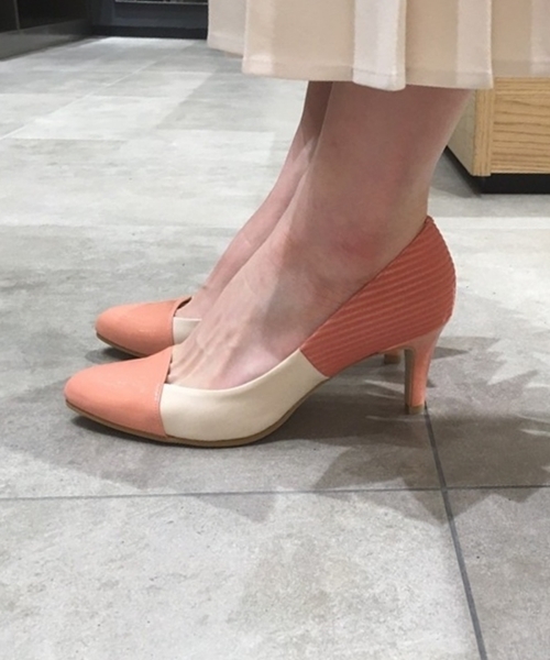 LE TALON（ルタロン）の「7CM3配色パンプス◆（パンプス・レディース・ライトグレー/ベージュ/ブルー系その他/ピンク・36/36.5/37/37.5/35.5/38）」の4枚目の写真