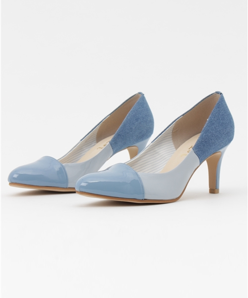 LE TALON（ルタロン）の「7CM3配色パンプス◆（パンプス・レディース・ライトグレー/ベージュ/ブルー系その他/ピンク・36/36.5/37/37.5/35.5/38）」の8枚目の写真