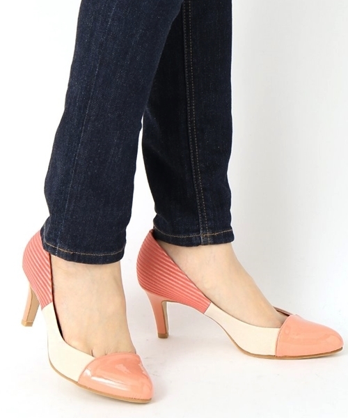 LE TALON（ルタロン）の「7CM3配色パンプス◆（パンプス・レディース・ライトグレー/ベージュ/ブルー系その他/ピンク・36/36.5/37/37.5/35.5/38）」の16枚目の写真