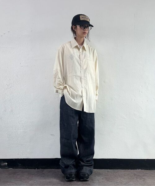 TY（ティワイ）の「オールデイリネンライクセミカーブドジーンズ, 2COLOR（デニムパンツ・メンズ・ブラック/ブルー・MEDIUM/LARGE/X-LARGE）」の5枚目の写真