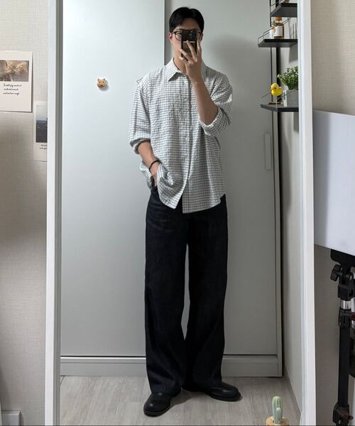 TY（ティワイ）の「オールデイリネンライクセミカーブドジーンズ, 2COLOR（デニムパンツ・メンズ・ブラック/ブルー・MEDIUM/LARGE/X-LARGE）」の7枚目の写真