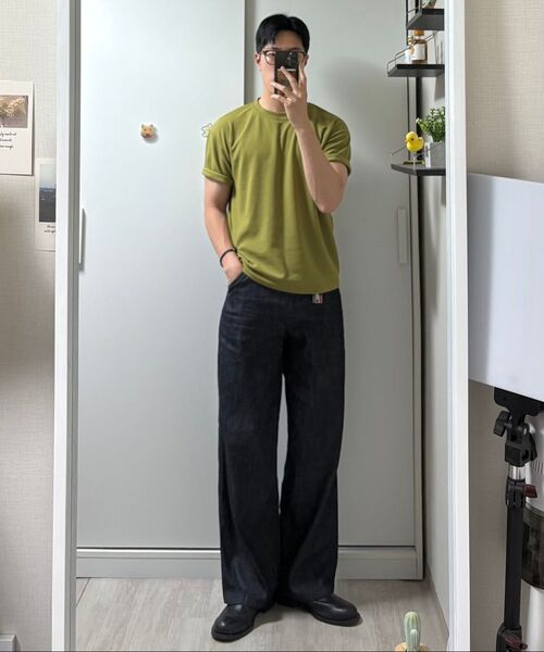 TY（ティワイ）の「オールデイリネンライクセミカーブドジーンズ, 2COLOR（デニムパンツ・メンズ・ブラック/ブルー・MEDIUM/LARGE/X-LARGE）」の8枚目の写真