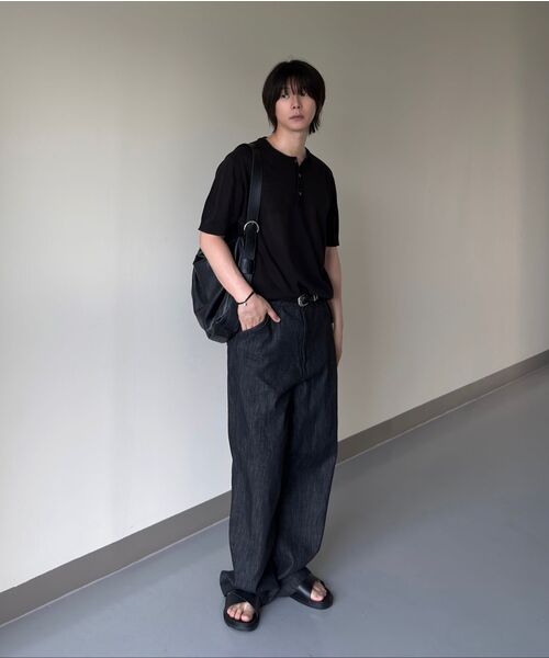 TY（ティワイ）の「オールデイリネンライクセミカーブドジーンズ, 2COLOR（デニムパンツ・メンズ・ブラック/ブルー・MEDIUM/LARGE/X-LARGE）」の9枚目の写真