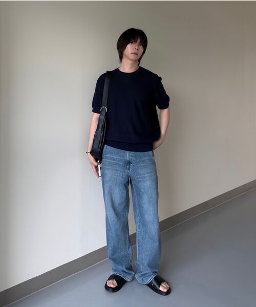 TY（ティワイ）の「オールデイリネンライクセミカーブドジーンズ, 2COLOR（デニムパンツ・メンズ・ブラック/ブルー・MEDIUM/LARGE/X-LARGE）」の11枚目の写真