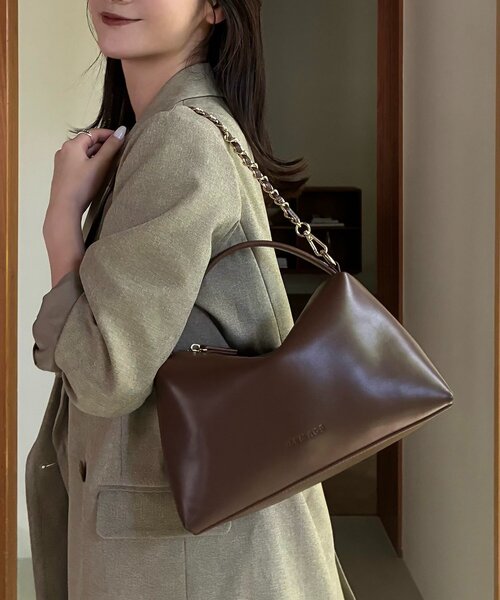 CAPRICIEUX LE'MAGE(カプリシューレマージュ)の「【kikumako企画】ミニマルチェーンバッグ(トートバッグ・レディース・ブラック/ブラウン・FREE)」の3枚目の写真