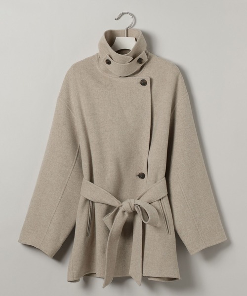 A part by(アパートバイ)の「【名品シリーズ】カシープ3WAYミドルコート(チェスターコート・レディース・パープル/ブラウン/ライトベージュ・FREE)」の5枚目の写真