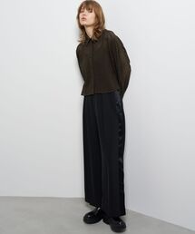 サイドテープワイドパンツ