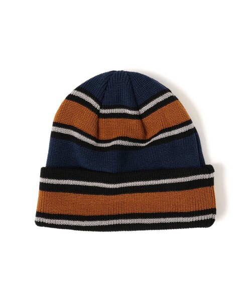BEAMS(ビームス)の「マルチボーダー ワッチキャップ(ハット・メンズ・グリーン/ネイビー/ブラック/ブラウン・ONE SIZE)」の4枚目の写真