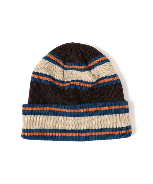 BEAMS(ビームス)の「マルチボーダー ワッチキャップ(ハット・メンズ・グリーン/ネイビー/ブラック/ブラウン・ONE SIZE)」の2枚目の写真