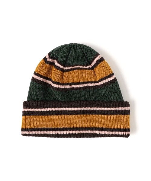 BEAMS(ビームス)の「マルチボーダー ワッチキャップ(ハット・メンズ・グリーン/ネイビー/ブラック/ブラウン・ONE SIZE)」の3枚目の写真