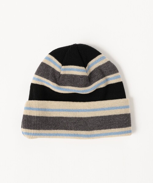 BEAMS(ビームス)の「マルチボーダー ワッチキャップ(ハット・メンズ・グリーン/ネイビー/ブラック/ブラウン・ONE SIZE)」の5枚目の写真