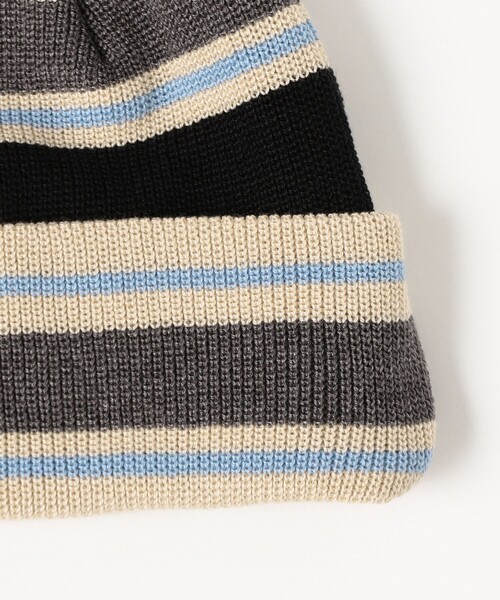 BEAMS(ビームス)の「マルチボーダー ワッチキャップ(ハット・メンズ・グリーン/ネイビー/ブラック/ブラウン・ONE SIZE)」の6枚目の写真