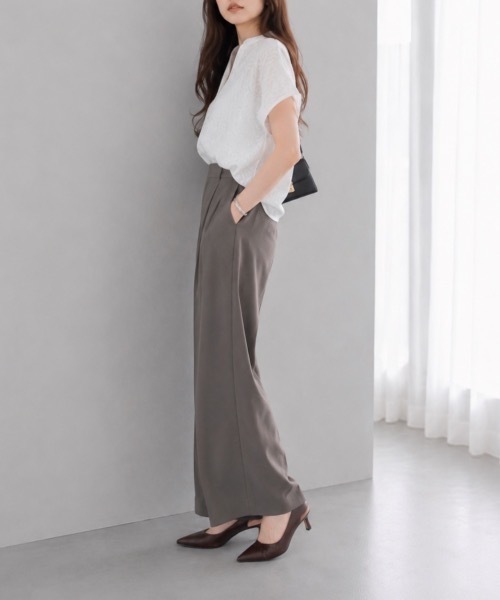 Muffiny(マフィニー)の「エアリージャガードブラウス【Indian Cotton】(シャツ/ブラウス・レディース・オフホワイト/ブラック・MEDIUM)」の6枚目の写真
