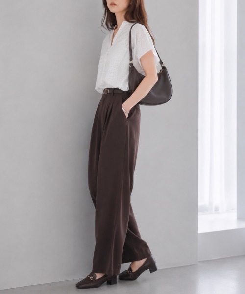 Muffiny(マフィニー)の「エアリージャガードブラウス【Indian Cotton】(シャツ/ブラウス・レディース・オフホワイト/ブラック・MEDIUM)」の10枚目の写真