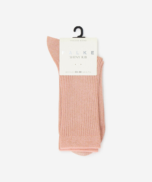 FALKE(ファルケ)の「FALKE | 46928 SHINY RIB SOCKS WOMEN(ソックス/靴下・レディース・ダークブラウン/ピンク系その他・35/38)」の2枚目の写真