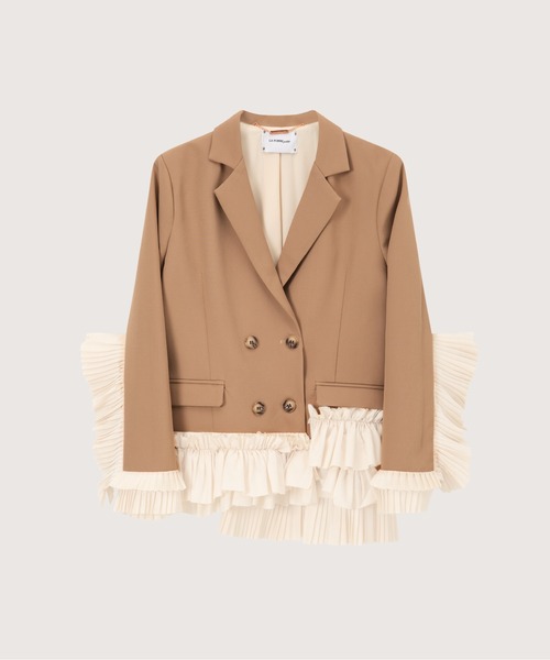 Princess Pleated Lace Frill Jacket/プリンセスプリーツレースフリル 