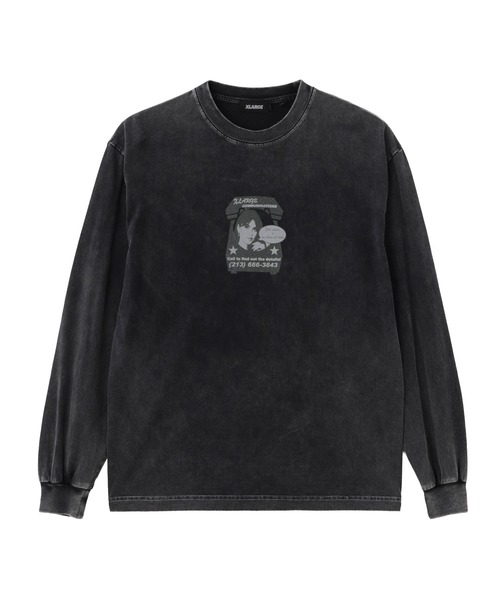 XLARGE(エクストララージ)の「COMMUNICATIONS L/S TEE(Tシャツ/カットソー・メンズ・ブラック/ネイビー/ピンク・S/M/L/XL)」の1枚目の写真