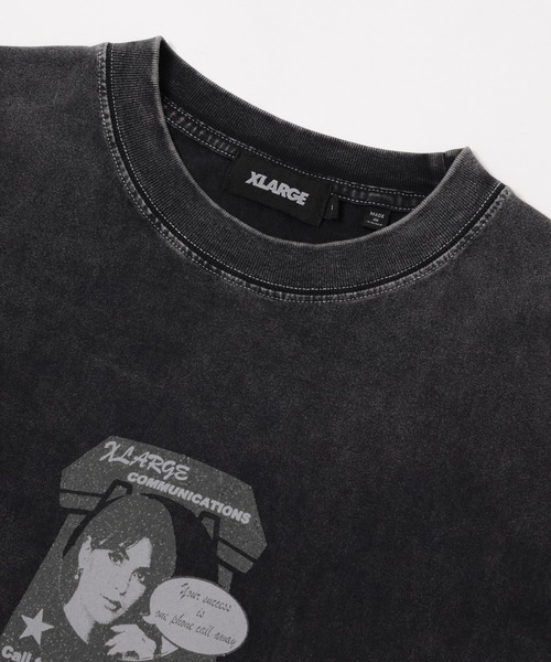 XLARGE(エクストララージ)の「COMMUNICATIONS L/S TEE(Tシャツ/カットソー・メンズ・ブラック/ネイビー/ピンク・S/M/L/XL)」の16枚目の写真