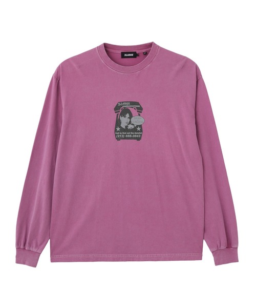 XLARGE(エクストララージ)の「COMMUNICATIONS L/S TEE(Tシャツ/カットソー・メンズ・ブラック/ネイビー/ピンク・S/M/L/XL)」の5枚目の写真