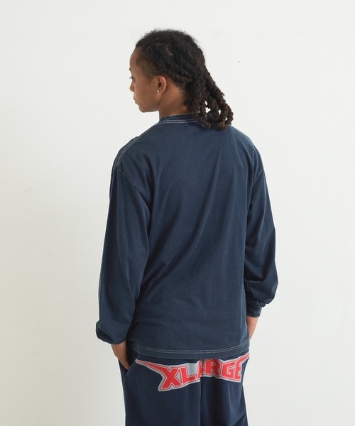 XLARGE(エクストララージ)の「COMMUNICATIONS L/S TEE(Tシャツ/カットソー・メンズ・ブラック/ネイビー/ピンク・S/M/L/XL)」の12枚目の写真