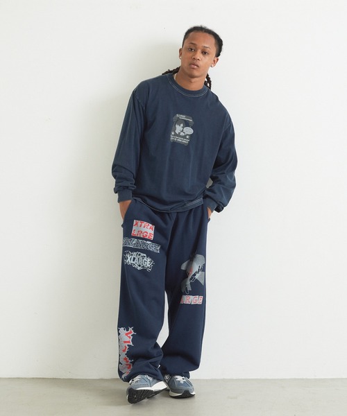 XLARGE(エクストララージ)の「COMMUNICATIONS L/S TEE(Tシャツ/カットソー・メンズ・ブラック/ネイビー/ピンク・S/M/L/XL)」の13枚目の写真