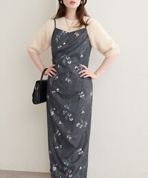 natural couture（ナチュラルクチュール）の「オリジナル花柄キャミワンピース（ワンピース）」