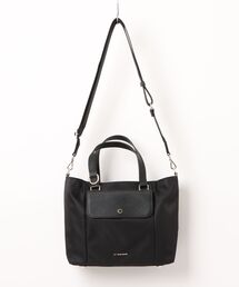 レザーフラップ2WAYトート