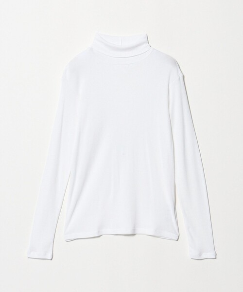 UNITED ARROWS（ユナイテッドアローズ）の「コットン テレコ タートル カットソー（Tシャツ/カットソー・レディース・オレンジ/ダークブラウン/ブラック/ホワイト・FREE）」の2枚目の写真