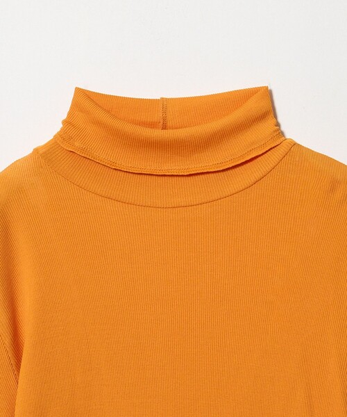 UNITED ARROWS（ユナイテッドアローズ）の「コットン テレコ タートル カットソー（Tシャツ/カットソー・レディース・オレンジ/ダークブラウン/ブラック/ホワイト・FREE）」の12枚目の写真