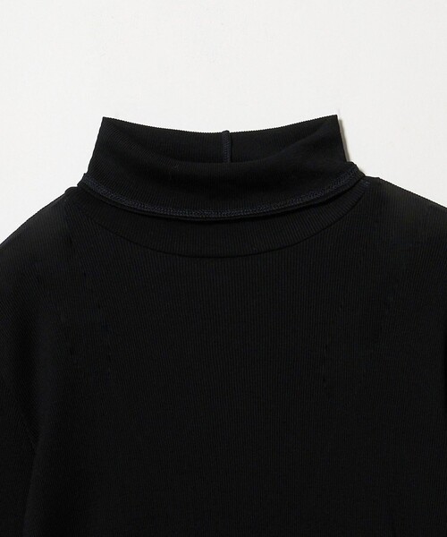 UNITED ARROWS（ユナイテッドアローズ）の「コットン テレコ タートル カットソー（Tシャツ/カットソー・レディース・オレンジ/ダークブラウン/ブラック/ホワイト・FREE）」の6枚目の写真