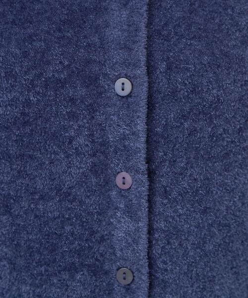 OPAQUE.CLIP(オペークドットクリップ)の「モールヤーンベスト【洗濯機OK/抗ピル】(ベスト・レディース・ブルー/ブラック・00)」の5枚目の写真