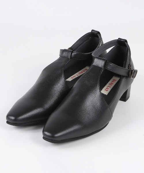 BARCLAY(バークレー)の「BARCLAY(バークレー)3.5cmヒールTストラップパンプス(パンプス・レディース・ブラック・24cm/24.5cm/23.5cm/23cm/22.5cm/22cm)」の1枚目の写真