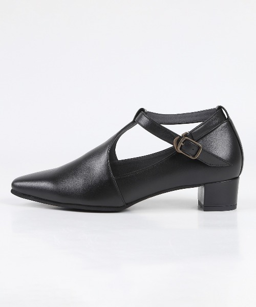 BARCLAY(バークレー)の「BARCLAY(バークレー)3.5cmヒールTストラップパンプス(パンプス・レディース・ブラック・24cm/24.5cm/23.5cm/23cm/22.5cm/22cm)」の2枚目の写真