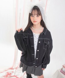MELLOW-LY（メロウリー）の「【MELLOW-LY WEB限定】ルーズリボンGジャン（デニムジャケット）」