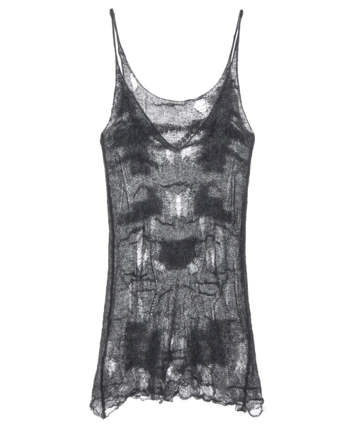 DEINET(ダイニット)の「DISTRESSED KNIT VEST IN CHARCOAL(Tシャツ/カットソー・レディース・その他・FREE)」の1枚目の写真