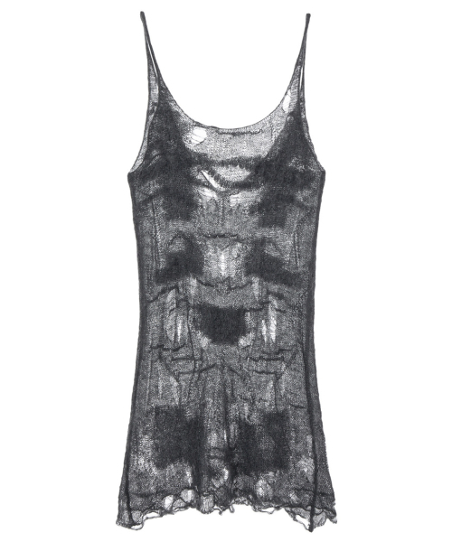 DEINET(ダイニット)の「DISTRESSED KNIT VEST IN CHARCOAL(Tシャツ/カットソー・レディース・その他・FREE)」の2枚目の写真
