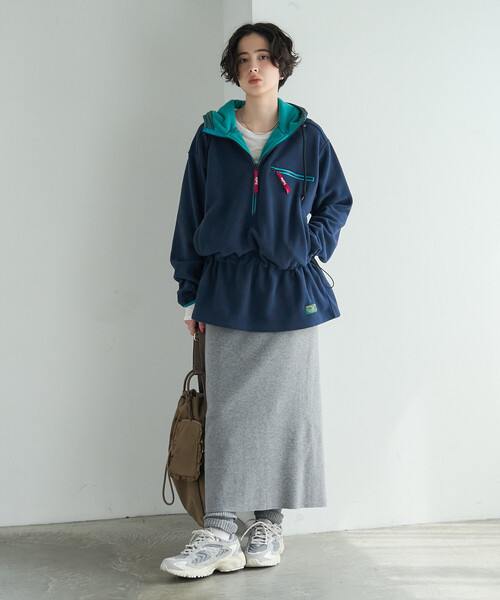 FREAK'S STORE(フリークスストア)の「Foxfire × FREAK'S STORE/フォックスファイヤー フリース プルオーバー/ハーフジップパーカー(パーカー・レディース・チャコールグレー/ナチュラル/ネイビー・フリ-)」の17枚目の写真