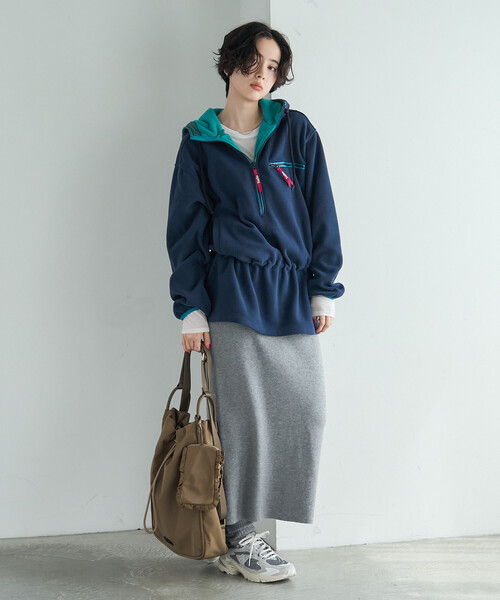 FREAK'S STORE(フリークスストア)の「Foxfire × FREAK'S STORE/フォックスファイヤー フリース プルオーバー/ハーフジップパーカー(パーカー・レディース・チャコールグレー/ナチュラル/ネイビー・フリ-)」の20枚目の写真