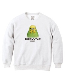 Moftique（モフティック） トレーナー スウェット 裏毛 セキセイインコ 鳥 ペット アニマル プリント トップス レディース ユニセックス