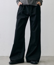 Drape Detail Loose Flare Pants / ドレープディテール ルーズフレアパンツ