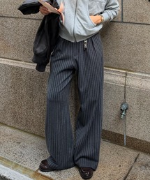 sedacle（セダクル）の「Two Tuck Stripe Wide Slacks  / ツータックストライプワイドスラックス（スラックス）」