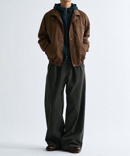 sedacle（セダクル）の「Two Tuck Stripe Wide Slacks  / ツータックストライプワイドスラックス（スラックス・メンズ・ブラウン系その他/グレー・SMALL/MEDIUM/LARGE）」の19枚目の写真