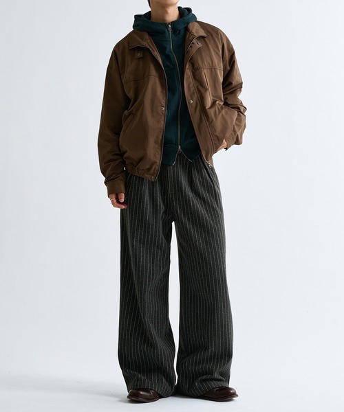 sedacle（セダクル）の「Two Tuck Stripe Wide Slacks  / ツータックストライプワイドスラックス（スラックス・メンズ・ブラウン系その他/グレー・SMALL/MEDIUM/LARGE）」の18枚目の写真