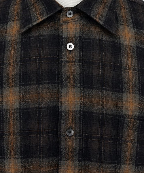 ENCOMING（インカミング）の「【ENCOMING】CLASSIC LONG SLEEVE SHIRT（シャツ/ブラウス・メンズ・グレー/ブラウン・M）」の5枚目の写真