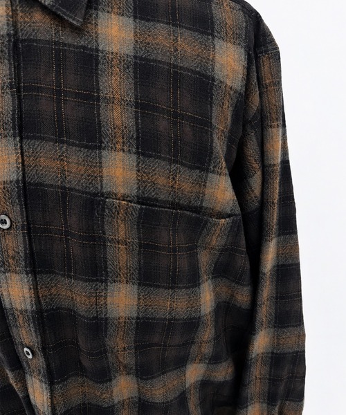 ENCOMING（インカミング）の「【ENCOMING】CLASSIC LONG SLEEVE SHIRT（シャツ/ブラウス・メンズ・グレー/ブラウン・M）」の6枚目の写真