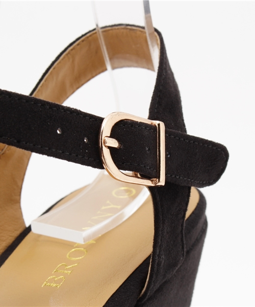 WEGO（ウィゴー）の「WEGO/スエードタッチサンダル（サンダル・レディース・ブラック/グレー・MEDIUM/LARGE）」の7枚目の写真