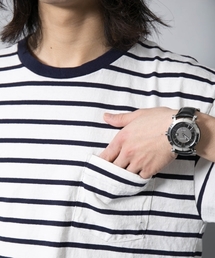 AMERICAN RAG CIE | VELVA SHEEN ヴェルバ シーン 別注 ビックシルエット ボーダー 半袖 ポケット Tシャツ(Tシャツ/カットソー)