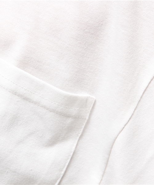 VENCEEXCHANGE（ヴァンスエクスチェンジ）の「袖フリンジTシャツ            （Tシャツ/カットソー・レディース・オフホワイト/オリーブ/オレンジ・MEDIUM）」の11枚目の写真