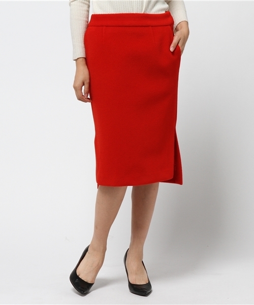 Banner Barrett（バナーバレット）の「ウールパイルスカート（スカート・レディース・グレー/ブルー/レッド・38/36）」の3枚目の写真